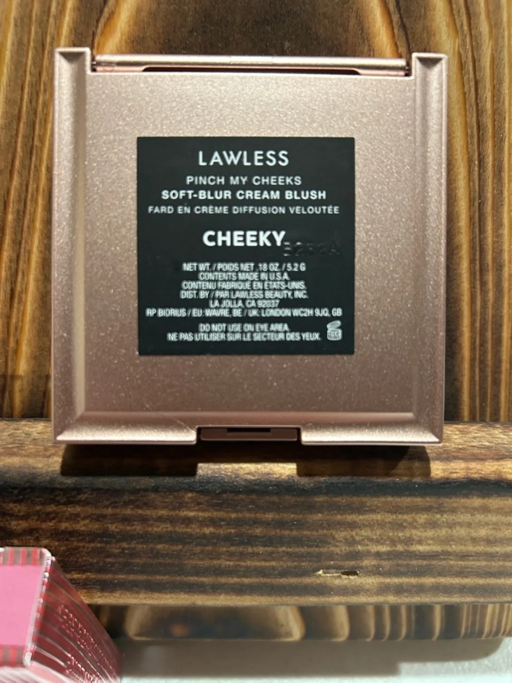 LAWLESS Pinch My Cheeks Cream Blush — Bright Pink